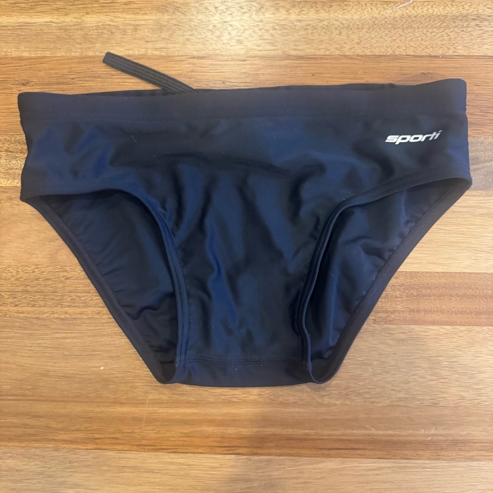 Sporti Black Swim Briefs